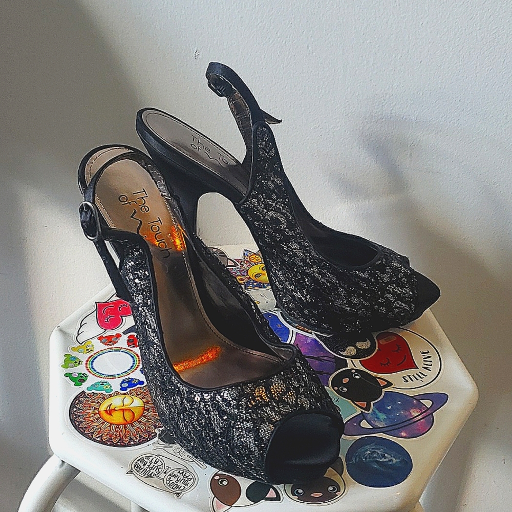 Lace high heels size 8
